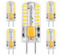 LISOCLU GY6.35 LED 12V 3W Dimmable Silicone 220LM,Blanc Chaud Lot de 5 | GY6.35 LED 12V 3W dimmable, 48 LED SMD, silicone, 220 LM, certifié CE & 100% sans scintillement.