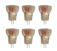 LISOCLU Projecteur halogène MR8-6pcs Ampoule halogène brillante MR8 pour un éclairage d'accentuation parfait! Idéal comme petit phare MR8 pour la conception créative d'éclairage!(5W/6V)