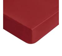 Lisola Drap housse avec coins en percale de pur coton 200 TC couleur unie - Milan Drap housse Français Valenza
