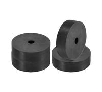 L'isolation de vibration du néoprène capitonne 4 tailles multiples PCs for le dessiccateur rondelle la CAHT(2.8"OD 0.5"ID 0.8"Thickness)