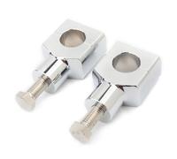 LISROEU réhausseur Guidon Moto Compatible avec Suzuki pour Boulevard pour C50 pour M95 pour C50T pour C90T pour C90 Kit De Fixation pour Rehausse De Guidon 22 Mm 25 Mm Accessoires Moto(Silver,25MM)