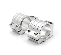 LISROEU réhausseur Guidon Moto Tube De Fourche De Moto Universel Chromé 7/8" À Clipser pour Guidon De Moto 30 31 32 33 35 36 37 38 39 40 41 42 43 44 45 46 48 50 51 52 53 54 55mm(55mm)