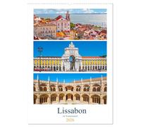 Lissabon - ein Traumreiseziel (Wandkalender 2026 DIN A2 hoch), CALVENDO Monatskalender: Die Hauptstadt Portugals auf hügeligem Gelände an der Atlantikküste ist immer eine Reise wert.