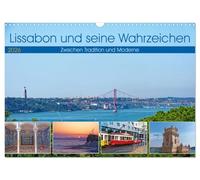 Lissabon und seine Wahrzeichen - Zwischen Tradition und Moderne (Wandkalender 2026 DIN A3 quer), CALVENDO Monatskalender: Jeder Monat enthüllt eine ... bis zu den malerischen Ufern des Tajo.