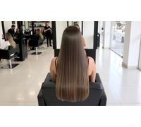 Lissage au tanin valable sur cheveux mi-longs