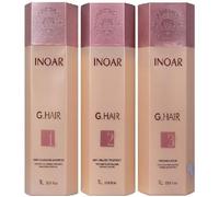 Lissage Brésilien - Inoar - Ghair - 1 Litre - Soin Anti Volume - Tous Types de Cheveux