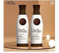 Lissage Brésilien Potier Cacao Smoothing Masque & Shampoing 1l De Chaque