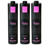 Lissage Indien Tanin Sans Formol | Kit Lissage Tanin & Acide Hyaluronique & Amla | Iniya Professional (3X1L)