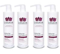 LISSARA - Duo Shampoing et Après-Shampoing Sans Sulfate SLES, Silicone, Paraben - à la kératine - Prolongateur Apres Lissage Brésilien - Fabriqué en France (500ml, Duo) (Lot de 2)