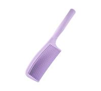 Lisse Peigne en plastique portable for la maison, peigne droit à dents larges et épaisses, brosse démêlante adaptée à différentes coiffures dénouement(Lila)