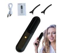 Lisser les cheveux portables, lisser les coiffures de voyage | Brosse de redressement pour la famille | Température réglable chauffage rapide coiffure peigne brosses à cheveux à air chaud