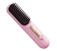 Lisseur à cheveux, 3 temps LED portable élégant pour peigne, voyage avec un design convivial, accessoire de coiffure pour femmes filles, fête, affaires, extérieur, fonction de chauffage rapide, outil