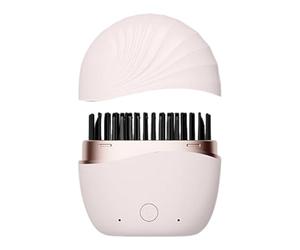 Lisseur à cheveux portable - Fer à lisser sans fil rechargeable, mini brosse, température réglable | Accessoire de Salon de voyage pour la maison, support court, Long, bouclé, style ondulé, plage, Com