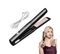 Lisseur à cheveux portable sans fil, fer à lisser plat - Fers à friser USB - Fers à friser rechargeables à 4 temps réglables pour des cheveux plus brillants et plus lisses