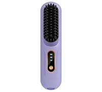 Lisseur À Cheveux Pour Femmes - Peigne À Écran LCD De 20 Cm, Brosse Chaude Sans Fil, Fer À Lisser Rechargeable Avec Chauffage Mch À 3 Températures Et Chargement De Type C | Long Court Épais Mince Styl