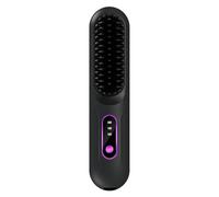 Lisseur À Cheveux Pour Femmes | Rechargeable Avec 3 Niveaux De Température Et Écran LCD, Styler Sans Fil Avec Brosse Chaude - Pour Une Coiffure Longue, Courte, Fine Et Épaisse Pour Les Femmes, Les Fil