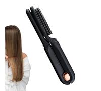 Lisseur à cheveux rechargeable - Fer plat 3,5 x 4,5 x 23 cm avec affichage LED, à friser réglable à 3 réglages de chaleur | Accessoire de coiffure pour hommes femmes courts longs bouclés ondu