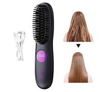 Lisseur À Cheveux Sans Fil - Brosse Chaude En Céramique | Brosse À Cheveux USB 2 À Température Réglable | Peigne Chauffant Rechargeable Pour Filles, Femmes, Épouse, Petite Amie, Maison, Salle De Bain