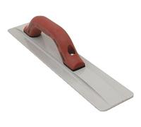 Lisseur à main Marshalltown avec poignée Durasoft, en magnésium, pour sol et béton, dimensions du lisseur : 406x79 mm