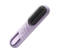 Lisseur à sans fil - Brosse à rechargeable - Fer à lisser sans fil à 4 réglages de température | Pour femmes hommes courts longs bouclés ondulés voyage plage ma