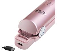 Lisseur Adler sans fil | AD 2327 | Système de chauffage en céramique | Affichage LED | Température (min) 160 °C | Température (max) 220 °C | Rose