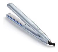 BaByliss Lisseur Cheveux Hydro Fusion - Double Technologie ionique, Anti-Frisottis, 5 réglages de température, Chauffe rapide, Arrêt Automatique- Bleu, ST573E