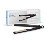 BaByliss Lisseur Cheveux Ceramic Straight - Multi-Voltage pour une utilisation dans le monde entier, Résultats soyeux, Tapis thermorésistant inclus, 2 réglages de température 200°C-230°C, Noir,ST089E