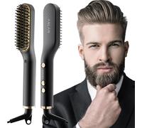 Lisseur Barbe 2 en 1 ANLAN - Brosse Lissante Cheveux Professionnel avec Température Réglable de 120°C à 200°C pour Homme et Femme - Chauffage Rapide en 30 Secondes