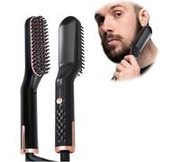 Lisseur Barbe Homme, 3 En 1 Brosse Lisseur A Barbe Hommes, Lisseur De Barbe Et Cheveux Homme, Brosse Lissante Multifonctionnel Pour La Barbe Et La Coiffure, Coiffer Une Barbe Longu[FER9230602]