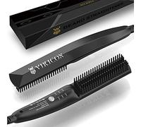 Lisseur Barbe Hommes VIKICON, Mini Lisseur Cheveux Brosse Rapide Des Années 30, Lisseur Chauffant Peigne À Cheveux Ionique Pour Coiffer Une Barbe Longue Et Courts