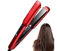 Lisseur Boucleur 4 Réglages De Température Onduleur Style Coiffeur | Avec Soin Aux Ions Négatifs Combo Boucleur Et Lisseur pour Hôtel Dortoir Cheveux Courts et Longs Hommes Femmes Dames