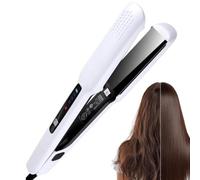 Lisseur Boucleur 4 Réglages De Température Onduleur Style Coiffeur | Avec Soin Ionique Combo Lisseur Boucleur pour Hôtel Dortoir Cheveux Courts et Longs Hommes Femmes Dames
