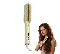 Lisseur Brosse Pour Femmes,Peigne Ionique Pour Cheveux Bouclés | Brosse Chauffante Avec Contrôle De Température À 3 Niveaux Pour Voyage Déplacements Professionnels Et École