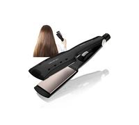 Cecotec Lisseur de Cheveux à Plaques larges Bamba RitualCare Wet-Dry. 55 W, Revêtement à la Kératine et à l'Huile d'Argan, 210ºC, Cheveux Mouillés et Secs, Plaques XL et 3D, Noir, Câble de 3 m Noir G
