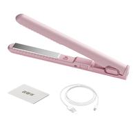 Lisseur de cheveux de voyage - à friser compacte sans fil et fer plat, outil de coiffure rechargeable par USB pour femmes et filles pour les voyages à la maison, coiffure polyvalente n'import