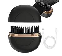 Lisseur De Cheveux Portable | Réglages 3 Températures de Coiffage,Brosse Lissante Mini Styling,Pour Cheveux Longs Courts Droits Bouclés Maison Voyage Bureau Extérieur Camping Sport