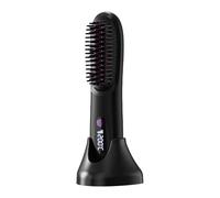 Lisseur de cheveux sans fil, brosse à lisser les cheveux, pinceau de style chauffé, rechargeable, chauffage rapide, 200 x 45x 43 mm, pour un voyage de salon à la maison de retour de routine
