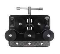 Lisseur de tubes robuste avec poignée ergonomique et pince d'étau, convient pour le lissage de l'aluminium souple, du cuivre, des conduites de carburant en plastique et des tubes de réfrigération