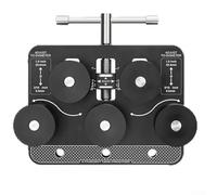 Lisseur de tubes robuste avec poignée ergonomique renforcée et pince d'étau, compatible avec plusieurs systèmes de tubes de 1,9 à 2,5 cm de diamètre