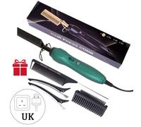 Lisseur Électrique 3 en 1 pour Cheveux Secs, Peigne Chauffant, Fers Plats[L17]