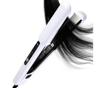 Lisseur Et Boucleur 4 Réglages De Température Onduleur Style Coiffeur | Avec Soin Ions Négatifs Fer À Lisser Boucler pour Hôtel Dortoir Cheveux Courts et Longs Hommes Femmes Dames