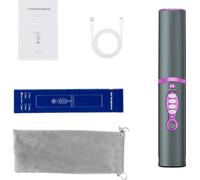 Lisseur et fer à friser portable, batterie 5000 mAh, chauffage rapide, gris