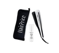 Lisseur Fer à Lisser Steampod 3 + Crème de Lissage Cheveux Épais + Trousse Noire Blanc