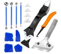 Lisseur Joint Silicone,Enlever Joint Silicone5 en 1,Outil de Calfeutrage,Grattoir Joint Carrelage,Pour Évier de Fenêtre Cuisine Salle de Bain