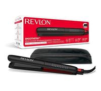 Lisseur Revlon SmoothStay 25mm infusé à lu2019huile de coco (pochette de voyage, plaques à triple revêtement céramique, BAUME