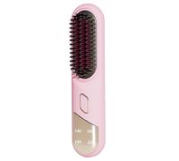 Lisseur sans fil, brosse à lisser sans fil, brosse chaude avec 4 réglages de température et chauffage rapide, peigne portable pour cheveux lisses frisottis, style 1