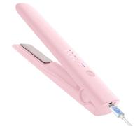 Lisseur Sans Fil, iTayga 2 en 1 Fer à lisser et à boucler sans fil, Fer plat de voyage portable avec batterie 5000mAh rechargeable par USB Convient à de nombreux coiffeurs, Rose