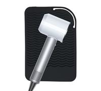 Lisseur - Silicone Résistant À La Chaleur Mat Silicone Plat Fer Plat Cheveux Portable Fer Plat pour Outils De Styling Noir ou Gris, Fer À Boucler, Chaud