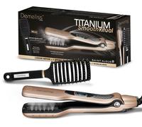 Lisseur vapeur - SAINT ALGUE - Coffret Demeliss TITANIUM SMOOTH RITUAL - Brosse démêlante - Or