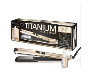 Lisseur vapeur - SAINT ALGUE - Coffret Premium Demeliss TITANIUM V2.0 - Lissage Haute Performance + Soin Brillance Intense